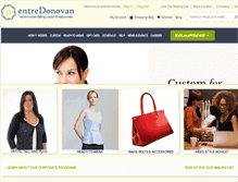 Tablet Screenshot of entredonovan.com